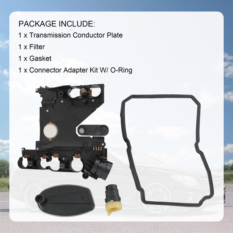 JDMSPEED Transmission Conductor Plate+Connector+Gasket+Filter Kit Compatible with Mercedes Benz 722.6 5-Speed Automatic, Replace # 1402701161, 2035400253, 68049181AA, 028780 - Image 4